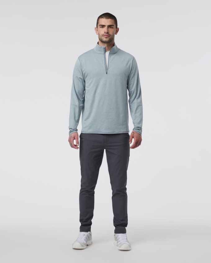 Ponto Half Zip Mock Neck