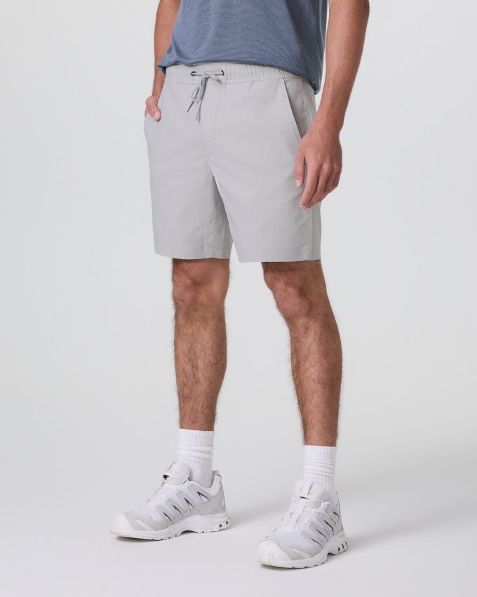 Cascade Crinkle Elastic Waist Short 8"