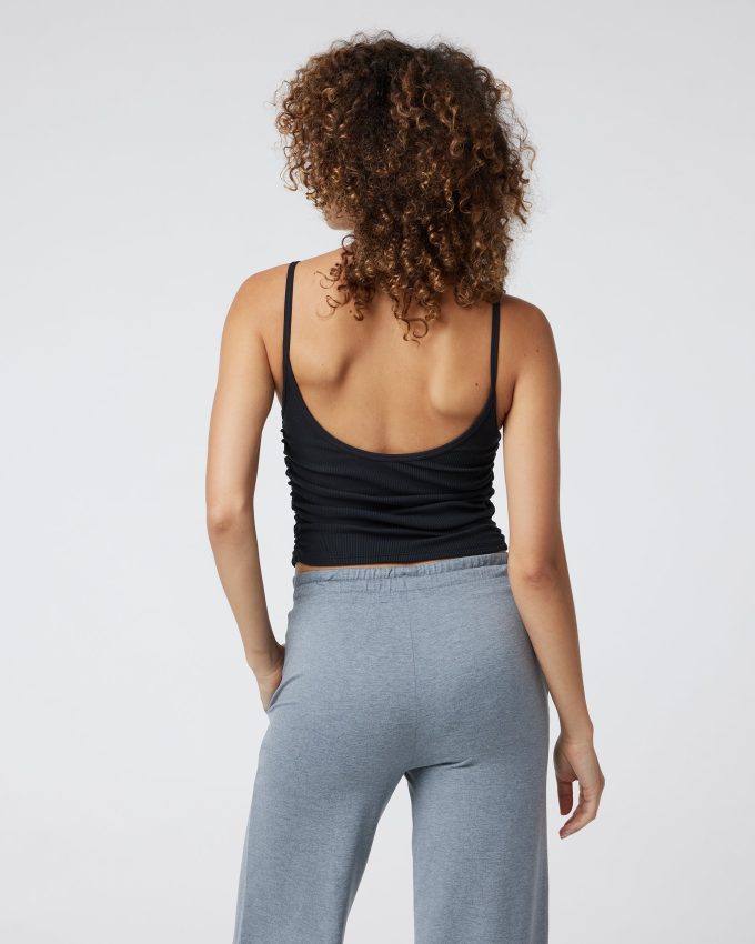 Rib Ruched Tank