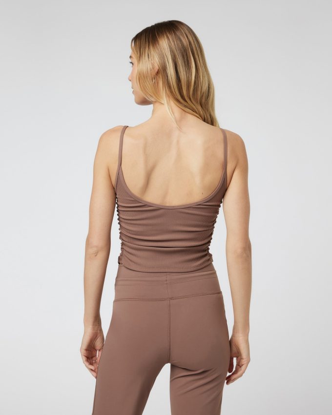 Rib Ruched Tank